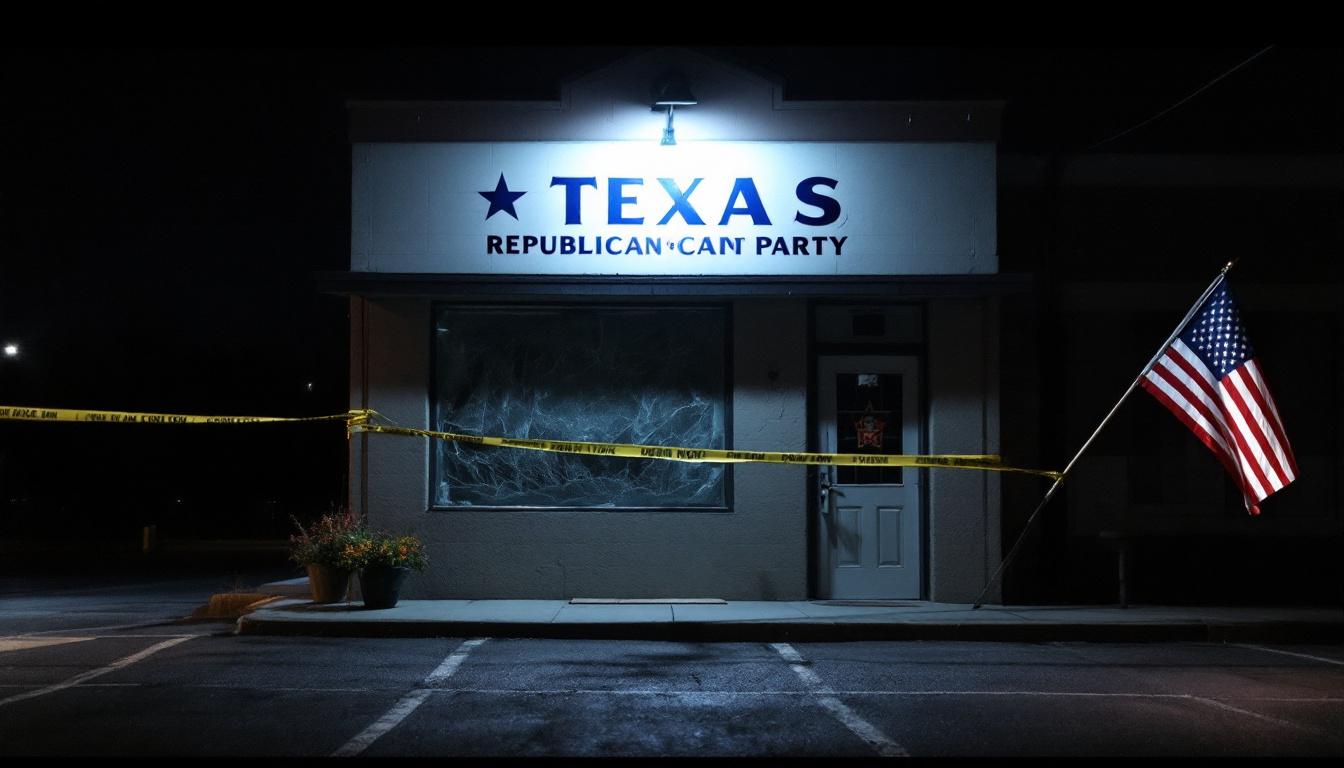 Left-Wing Activist Tried to Firebomb the Texas GOP Headquarters — And Left a Handwritten Confession Note Because Apparently Arsonists Are Getting Dumber